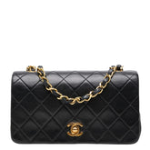 シャネル マトラッセ ココマーク 斜め掛け チェーン ショルダーバッグ ブラック ラムスキン レディース CHANEL 【中古】