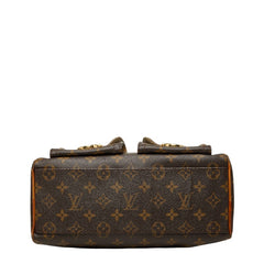 ルイ ヴィトン モノグラム マンハッタン PM ハンドバッグ M40026 ブラウン PVC レザー レディース LOUIS VUITTON 【中古】