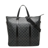 ルイ ヴィトン ダミエ グラフィット タダオ ハンドバック ショルダーバッグ2WAY N51192 ブラック PVC レザー メンズ LOUIS VUITTON 【中古】