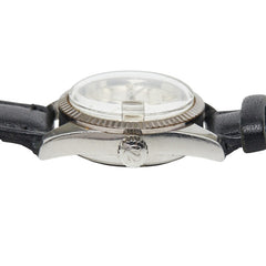 ラドー パープルホース 腕時計 558.3006.4 クオーツ シルバー文字盤 ステンレススチール レザー レディース RADO 【中古】