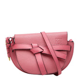 ロエベ アナグラム ゲート ミニ ショルダーバッグ 261839 ピンク レザー レディース LOEWE 【中古】
