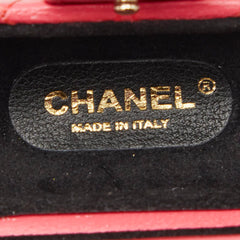シャネル マトラッセ ココマーク AirPods エアポッズ イヤホンケース ピンク ラムスキン レディース CHANEL 【中古】