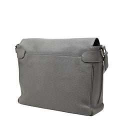 ルイ ヴィトン タイガ ロマンMM ショルダーバッグ M32623 グラシエ グレー レザー メンズ LOUIS VUITTON 【中古】