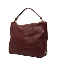 サルヴァトーレフェラガモ ハンドバッグ ショルダーバッグ 2WAY ワインレッド ボルドー レザー レディース Salvatore Ferragamo 【中古】