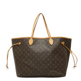 ルイ ヴィトン モノグラム ネヴァーフルGM トートバッグ ショルダーバッグ M40157 ブラウン PVC レザー レディース LOUIS VUITTON 【中古】