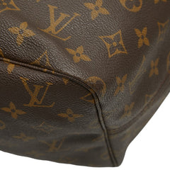 ルイ ヴィトン モノグラム ネヴァーフルGM トートバッグ ショルダーバッグ M40157 ブラウン PVC レザー レディース LOUIS VUITTON 【中古】