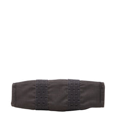 エルメス エールライン トートPM ハンドバッグ グレー キャンバス レディース HERMES 【中古】