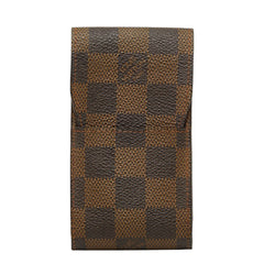 ルイ ヴィトン ダミエ エテュイ シガレット シガレットケース 小物入れ N63024 ブラウン PVC レザー レディース LOUIS VUITTON 【中古】
