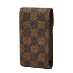 ルイ ヴィトン ダミエ エテュイ シガレット シガレットケース 小物入れ N63024 ブラウン PVC レザー レディース LOUIS VUITTON 【中古】