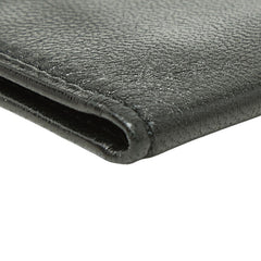 ロエベ アナグラム 長財布 ロングウォレット ブラック レザー レディース LOEWE 【中古】