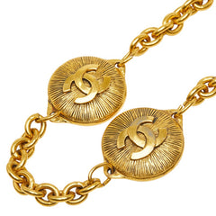 シャネル ココマーク チェーン ロング ネックレス ゴールド メッキ レディース CHANEL 【中古】