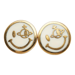 ヴィヴィアンウエストウッド スマイル ピアス ゴールド ベージュ メッキ レディース Vivienne Westwood 【中古】