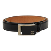 グッチ インターロッキングG バックルベルト 232834 ブラック レザー メンズ GUCCI 【中古】