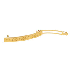 シャネル ロゴ バレッタ ヘアアクセサリー 01P刻印 ゴールド メッキ レディース CHANEL 【中古】