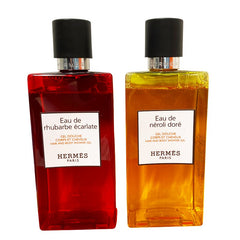 エルメス オードゥ ルバーブ エカルラット / オードゥ ネロリ ドレ ヘア&ボディ シャワージェル セット 200ml レッド イエロー レディース HERMES 【中古】