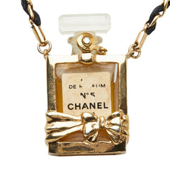 シャネル N°5 パフュームボトル チェーン ペンダント ネックレス ゴールド メッキ レディース CHANEL 【中古】