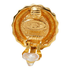 シャネル ヴィンテージ イヤリング ゴールド ブルー メッキ レディース CHANEL 【中古】