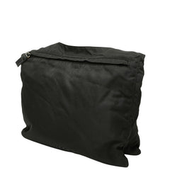プラダ 三角ロゴプレート 斜め掛け ショルダーバッグ ブラック ナイロン レディース PRADA 【中古】