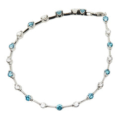 Pt850 プラチナ ダイヤ1.20ct ブルーダイヤモンド1.20ct ブレスレット レディース 【中古】