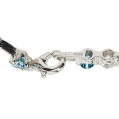 Pt850 プラチナ ダイヤ1.20ct ブルーダイヤモンド1.20ct ブレスレット レディース 【中古】
