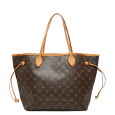 ルイ ヴィトン モノグラム ネヴァーフルMM ショルダーバッグ トートバッグ M40156 ブラウン PVC レザー レディース LOUIS VUITTON 【中古】