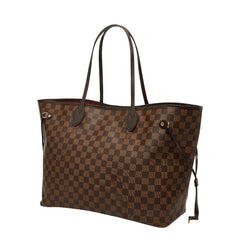 ルイ ヴィトン ダミエ ネヴァーフルGM トートバッグ ショルダーバッグ N51106 ブラウン PVC レザー レディース LOUIS VUITTON 【中古】