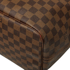 ルイ ヴィトン ダミエ ネヴァーフルGM トートバッグ ショルダーバッグ N51106 ブラウン PVC レザー レディース LOUIS VUITTON 【中古】