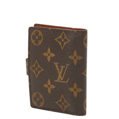 ルイ ヴィトン モノグラム アジェンダミニ 手帳カバー R20007 ブラウン PVC レザー レディース LOUIS VUITTON 【中古】