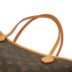 ルイ ヴィトン モノグラム ネヴァーフルMM ショルダーバッグ トートバッグ M40156 ブラウン PVC レザー レディース LOUIS VUITTON 【中古】