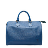 ルイ ヴィトン エピ スピーディ30 ハンドバッグ ミニボストンバッグ M43005 トレドブルー レザー レディース LOUIS VUITTON 【中古】