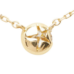 スタージュエリー K18YG イエローゴールド ダイヤ0.06ct プチネックレス ペンダント ネックレス レディース STAR JEWELRY 【中古】