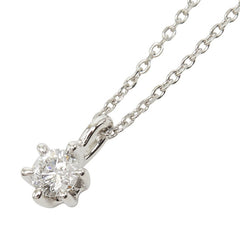 ヴァンドーム青山 Pt900 プラチナ Pt850 プラチナ ダイヤ0.159ct プチネックレス ネックレス レディース Vendome Aoyama 【中古】