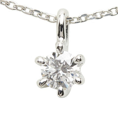 ヴァンドーム青山 Pt900 プラチナ Pt850 プラチナ ダイヤ0.159ct プチネックレス ネックレス レディース Vendome Aoyama 【中古】