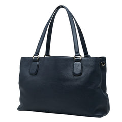 グッチ ソーホー トートバッグ ショルダーバッグ 2WAY 308363 ネイビー レザー レディース GUCCI 【中古】
