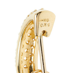 K18YG イエローゴールド ゴールデンパール 白蝶真珠11.5~11.6mm ダイヤ0.50ct ゴールデンパール 南洋真珠 ピアス レディース 【中古】
