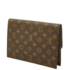 ルイ ヴィトン モノグラム ポシェット ラバ23 セカンドバッグ クラッチバッグ M51940 ブラウン PVC レザー メンズ LOUIS VUITTON 【中古】