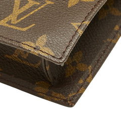 ルイ ヴィトン モノグラム ポシェット ラバ23 セカンドバッグ クラッチバッグ M51940 ブラウン PVC レザー メンズ LOUIS VUITTON 【中古】