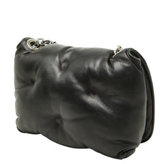 マルタンマルジェラ グラム スラム フラップ スモール チェーン ショルダーバッグ ブラック レザー レディース MARTIN MARGIELA 【中古】