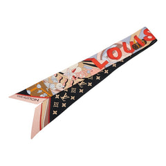 ルイ ヴィトン バンドー BB LV ワンダーランド ツイリー スカーフ マルチカラー シルク レディース LOUIS VUITTON 【中古】