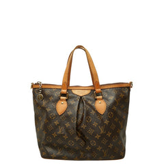 ルイ ヴィトン モノグラム パレルモPM ハンドバッグ M40145 ブラウン PVC レザー レディース LOUIS VUITTON 【中古】
