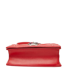 ディオール ディオラマ チェーン ショルダーバッグ レッド レザー レディース Dior 【中古】