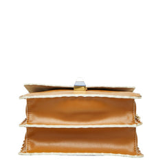 フェンディ キャナイ ミニ チェーン ショルダーバッグ 8M0381 ブラウン レザー レディース FENDI 【中古】