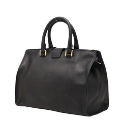 サンローラン Yライン プチカバス ハンドバッグ ショルダーバッグ 2WAY 311210 ブラック レザー レディース SAINT LAURENT 【中古】