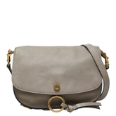 クロエ 斜め掛け ショルダーバッグ グレージュ ゴールド レザー レディース Chloe 【中古】