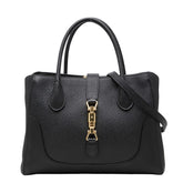 グッチ ジャッキー1961 ハンドバッグ ショルダーバッグ 2WAY 727810 ブラック レザー レディース GUCCI 【中古】
