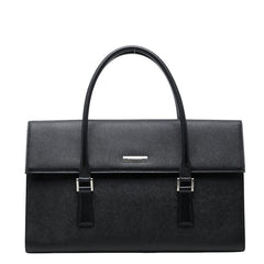 バーバリー ノバチェック ハンドバッグ ブラック レザー レディース BURBERRY 【中古】