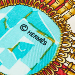 エルメス カレ90 メキシコ MEXIQUE スカーフ レッド マルチカラー シルク レディース HERMES 【中古】