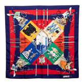 エルメス カレ90 CARNAVAL DE VENISE ベニスのカーニバル スカーフ 大判 マルチカラー シルク レディース HERMES 【中古】