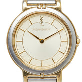 サンローラン 腕時計 4620-E62267Y クオーツ ベージュ文字盤 ステンレススチール メッキ メンズ SAINT LAURENT 【中古】