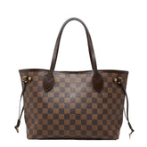 ルイ ヴィトン ダミエ ネヴァーフルPM トートバッグ ハンドバッグ N41359 エベヌ ブラウン PVC レザー レディース LOUIS VUITTON 【中古】